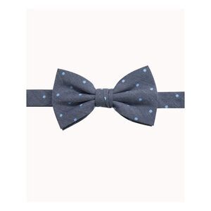 RYAN SEACREST Mens Gray Polka Dot Bow Tie